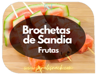 Brochetas de Sandia www.pirulisnack.com